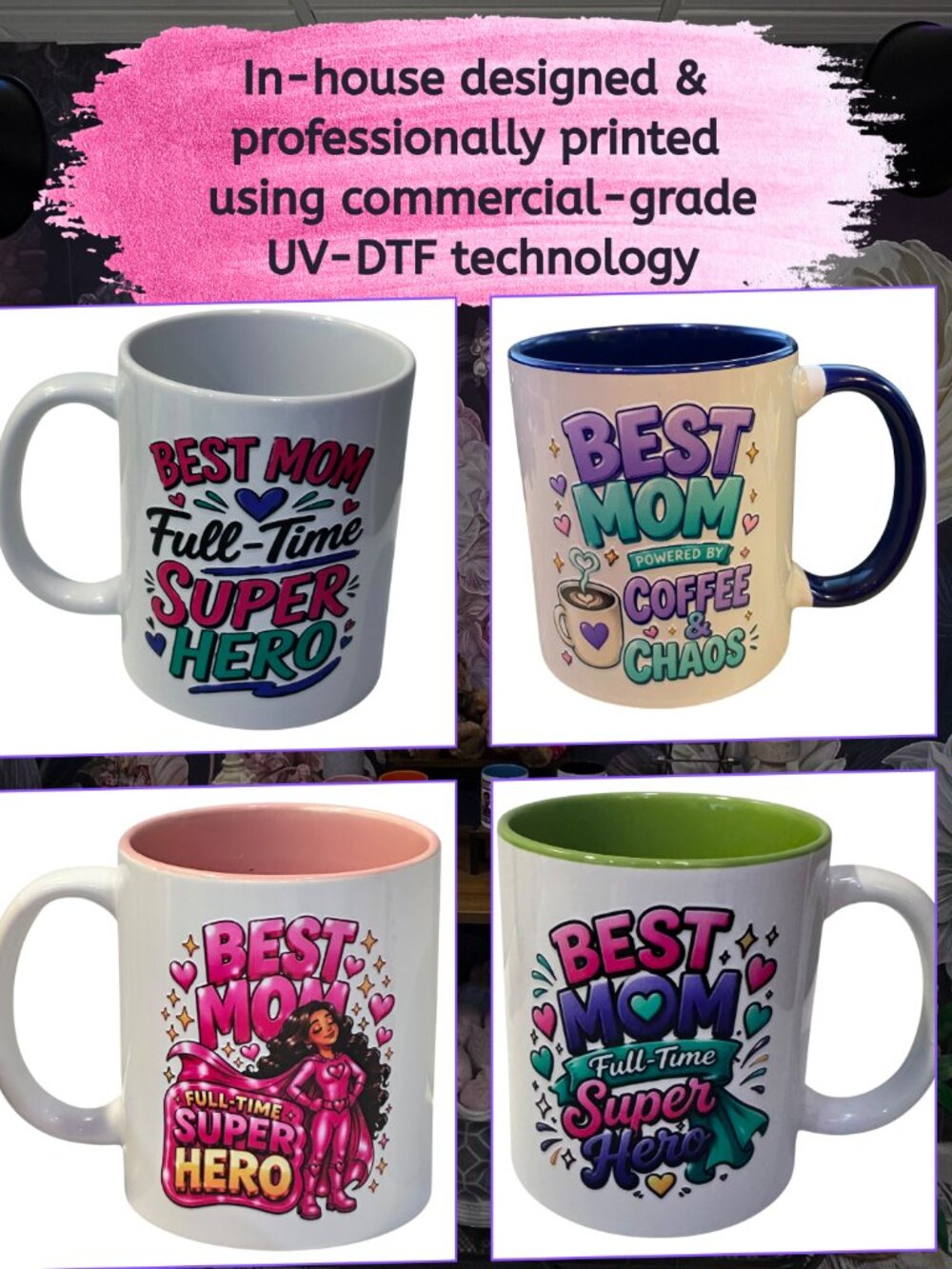 💐 In-House 11oz Mother’s Day Mugs • Flash Sale Today